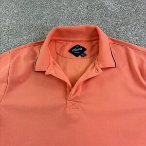 Bonobos Maide Golf Polo Shirt‎ Mens M Peach Short Sleeve Active Shirt Golfcore